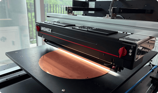 Wafer surface inspection scanner inspecting a wafer